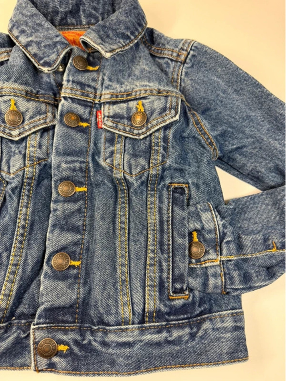 Levi's Toddler Size 4R fit 3T Classic Blue Denim Trucker Jacket